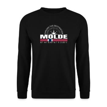 Molde - Unisex Pullover - Schwarz - Vorne - Alina (178cm) & Michal (187cm)