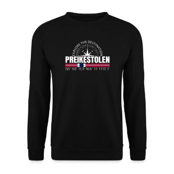 Preikestolen - Unisex Sweatshirt - black - Front - Alina (178cm) & Michal (187cm)