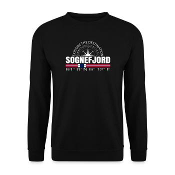 Sognefjord - Unisex Pullover - Schwarz - Vorne - Alina (178cm) & Michal (187cm)