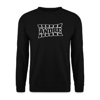 Cadeau pour André - Sweat-shirt Unisexe - noir - Devant - Alina (178cm) & Michal (187cm)