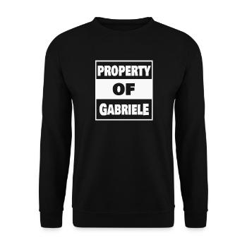 Enterrement de vie de garçon Gabriele - Sweat-shirt Unisexe - noir - Devant - Alina (178cm) & Michal (187cm)