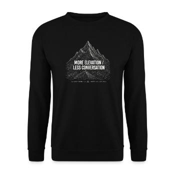 More Elevation Hiking - Unisex Pullover - Schwarz - Vorne - Alina (178cm) & Michal (187cm)
