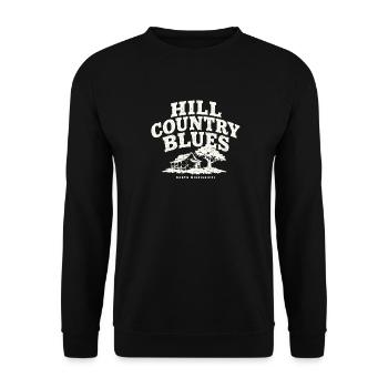 Blues de la région de colline du nord du Mississippi - Sweat-shirt Unisexe - noir - Devant - Alina (178cm) & Michal (187cm)