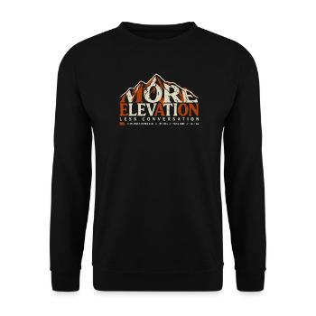 More Elevation Hiking - Unisex Pullover - Schwarz - Vorne - Alina (178cm) & Michal (187cm)