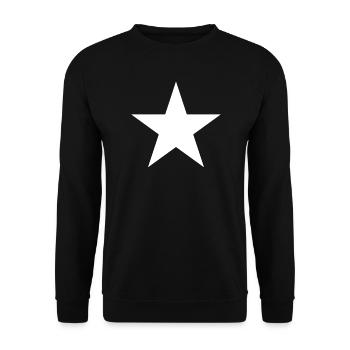 Star (the classic) - Unisex Sweatshirt - black - Front - Alina (178cm) & Michal (187cm)