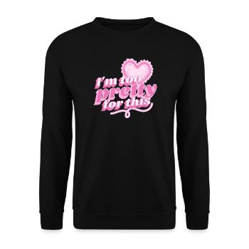 Pretty Ladies - Unisex Sweatshirt - black - Front - Alina (178cm) & Michal (187cm)