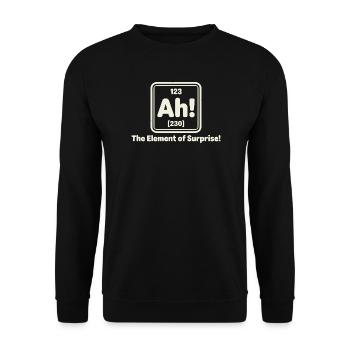 Ah! Element of Surprise - Unisex Sweatshirt - black - Front - Alina (178cm) & Michal (187cm)