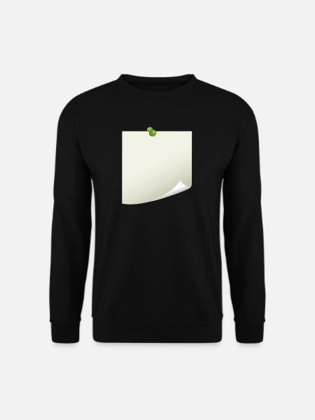 Post-it Zettel - Unisex Pullover - Schwarz