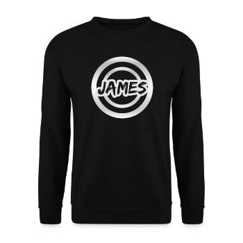 James - Sweat-shirt Unisexe - noir - Devant - Alina (178cm) & Michal (187cm)