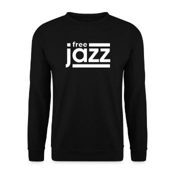 Free jazz - Unisex Sweatshirt - black - Front - Alina (178cm) & Michal (187cm)