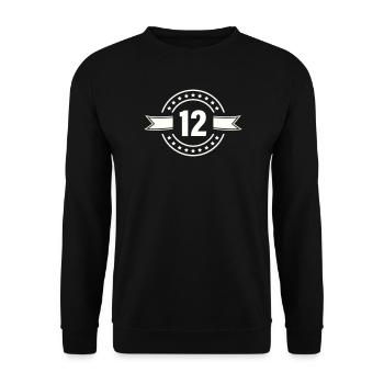 12 - Sweat-shirt Unisexe - noir - Devant - Alina (178cm) & Michal (187cm)