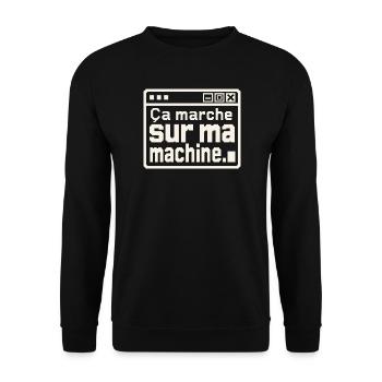 Développeur, ça marche sur ma machine - Sweat-shirt Unisexe - noir - Devant - Alina (178cm) & Michal (187cm)