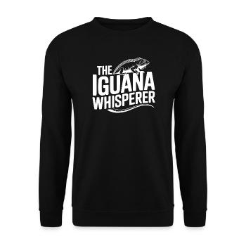 The Iguana Whisperer - Unisex Sweatshirt - black - Front - Alina (178cm) & Michal (187cm)