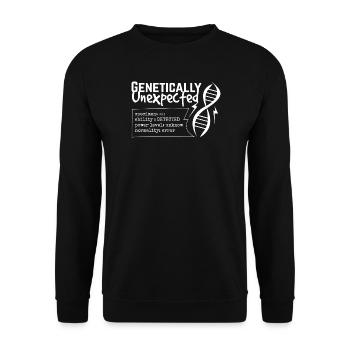 Genetically Unexpected DNA - Unisex Sweatshirt - black - Front - Alina (178cm) & Michal (187cm)