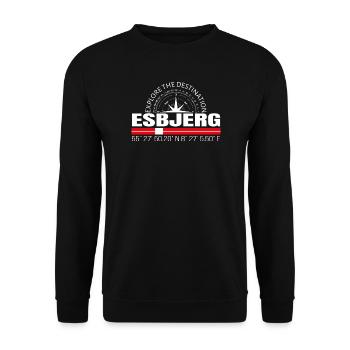 Esbjerg - Sweat-shirt Unisexe - noir - Devant - Alina (178cm) & Michal (187cm)