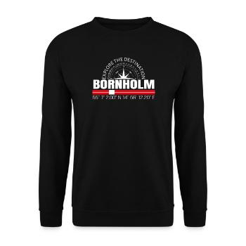 Bornholm - Unisex Sweatshirt - black - Front - Alina (178cm) & Michal (187cm)