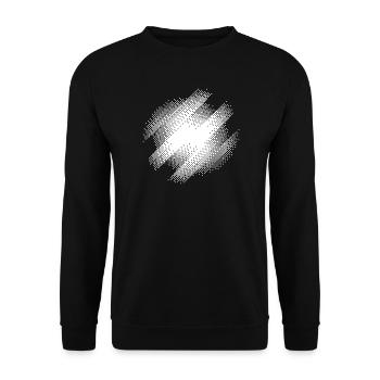 Bauhaus Burst Abstract - Unisex Pullover - Schwarz - Vorne - Alina (178cm) & Michal (187cm)