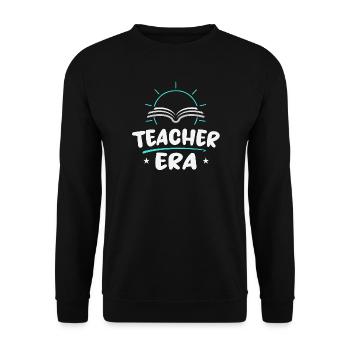Teacher Era | Teaching Life Shirt - Unisex Sweatshirt - black - Front - Alina (178cm) & Michal (187cm)