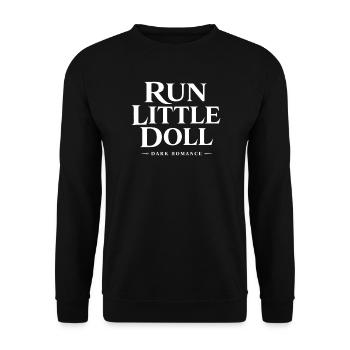Run Little Doll – Dunkle Romantik - Unisex Pullover - Schwarz - Vorne - Alina (178cm) & Michal (187cm)