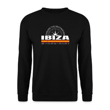 Ibiza - Sweat-shirt Unisexe - noir - Devant - Alina (178cm) & Michal (187cm)