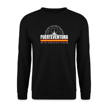 Fuerteventura - Sweat-shirt Unisexe - noir - Devant - Alina (178cm) & Michal (187cm)