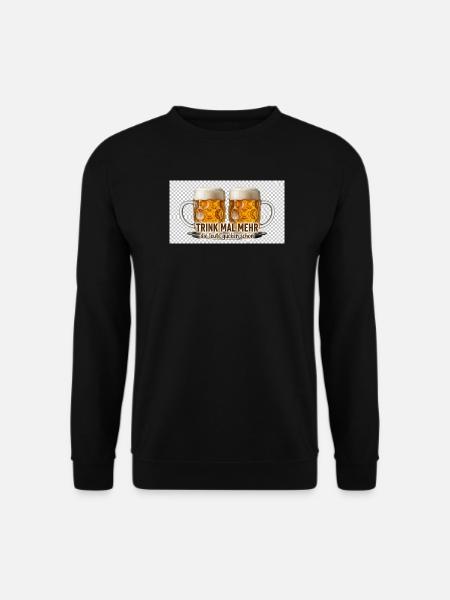 Trink Mal Mehr Bierduo - Unisex Pullover - Schwarz