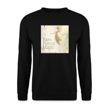 Rare Forest Magic - Unisex Pullover - Schwarz - Vorne - Alina (178cm) & Michal (187cm)