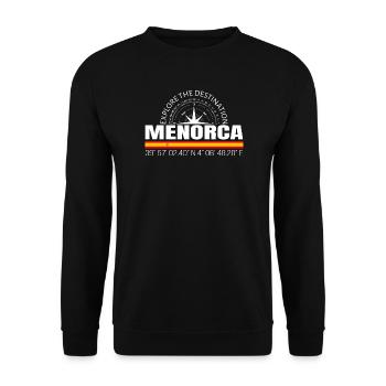 Menorca - Unisex Pullover - Schwarz - Vorne - Alina (178cm) & Michal (187cm)