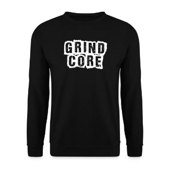 Texte vieilli du grindcore - Sweat-shirt Unisexe - noir - Devant - Alina (178cm) & Michal (187cm)