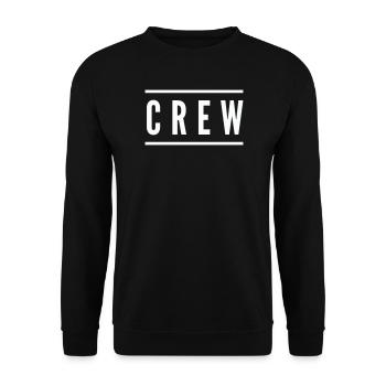 crew_linie- - Sweat-shirt Unisexe - noir - Devant - Alina (178cm) & Michal (187cm)