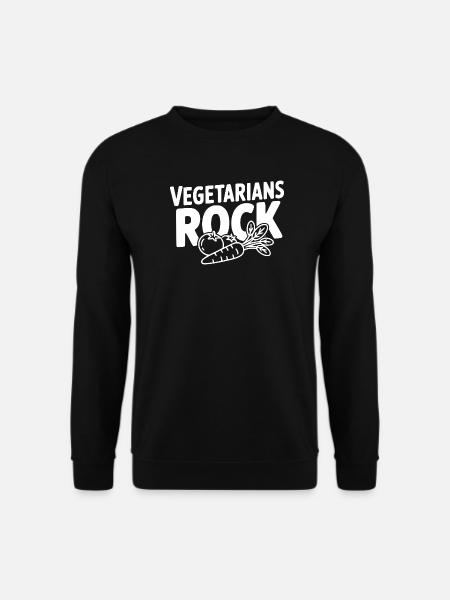 Vegetarians Rock - Unisex Pullover - Schwarz