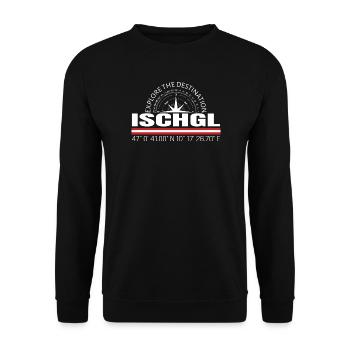 Ischgl - Unisex Pullover - Schwarz - Vorne - Alina (178cm) & Michal (187cm)