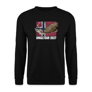 Norwegen Angeltour 2027 - Unisex Pullover - Schwarz - Vorne - Alina (178cm) & Michal (187cm)