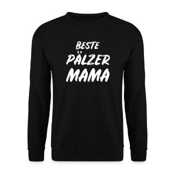 Beste Pälzer Mama – Pfälzer Muttertag Geschenk Spr - Unisex Pullover - Schwarz - Vorne - Alina (178cm) & Michal (187cm)