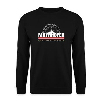Mayrhofen - Unisex Pullover - Schwarz - Vorne - Alina (178cm) & Michal (187cm)