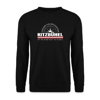 Kitzbühel - Unisex Pullover - Schwarz - Vorne - Alina (178cm) & Michal (187cm)