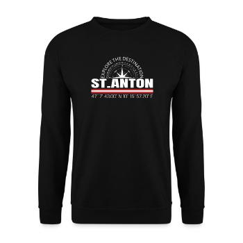 St. Anton - Unisex Pullover - Schwarz - Vorne - Alina (178cm) & Michal (187cm)