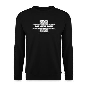 Parkettleger - Unisex Pullover - Schwarz - Vorne - Alina (178cm) & Michal (187cm)