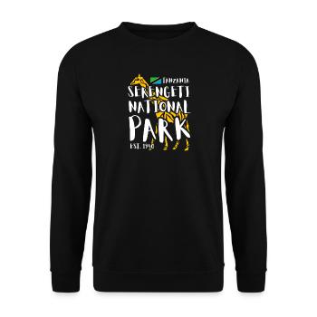 Serengeti Nationalpark Tanzania - Unisex Pullover - Schwarz - Vorne - Alina (178cm) & Michal (187cm)