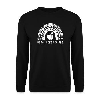 Preschool Teacher Ready Care You Are Daycare - Unisex Pullover - Schwarz - Vorne - Alina (178cm) & Michal (187cm)