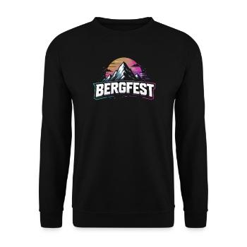 Bergfest - Unisex Pullover - Schwarz - Vorne - Alina (178cm) & Michal (187cm)