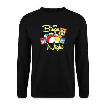 Bingo - Unisex Pullover - Schwarz - Vorne - Alina (178cm) & Michal (187cm)