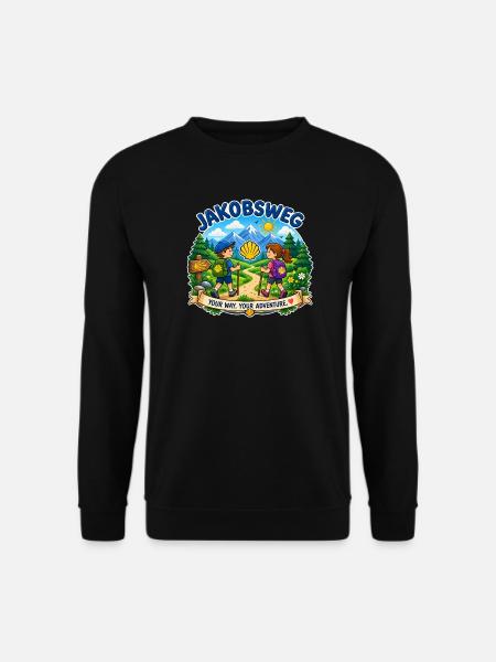 Jakobsweg Kindershirt - Unisex Pullover - Schwarz