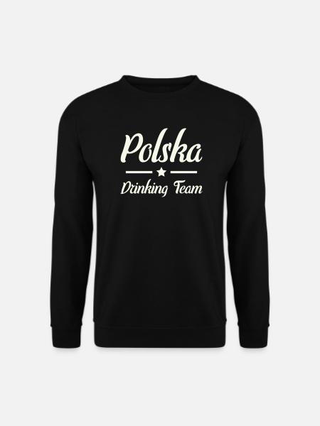 Polska Drinking Team Emblem - Unisex Pullover - Schwarz