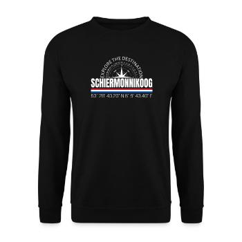 Schiermonnikoog - Unisex Pullover - Schwarz - Vorne - Alina (178cm) & Michal (187cm)
