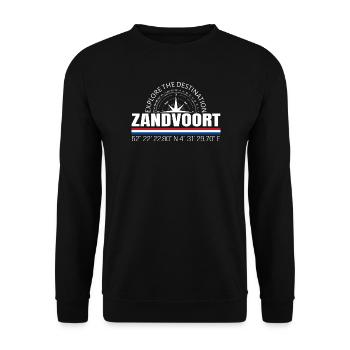 Zandvoort - Unisex Pullover - Schwarz - Vorne - Alina (178cm) & Michal (187cm)