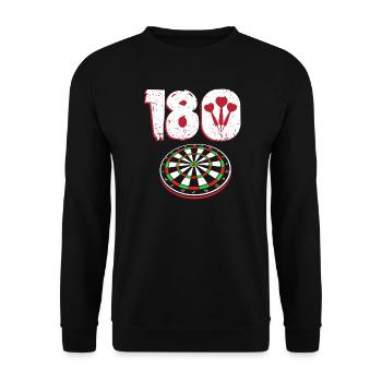 Dart Dartboard Dartpfeil - Unisex Pullover - Schwarz - Vorne - Alina (178cm) & Michal (187cm)