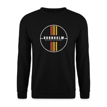 Bornholm Koordinaten - Unisex Pullover - Schwarz - Vorne - Alina (178cm) & Michal (187cm)