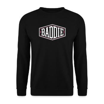 Baddie Aesthetic Böses Mädchen Bad Girl Baddie - Unisex Pullover - Schwarz - Vorne - Alina (178cm) & Michal (187cm)