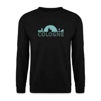 Cologne Skyline mint - Unisex Pullover - Schwarz - Vorne - Alina (178cm) & Michal (187cm)